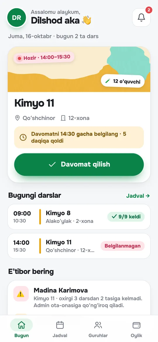 Teacher app