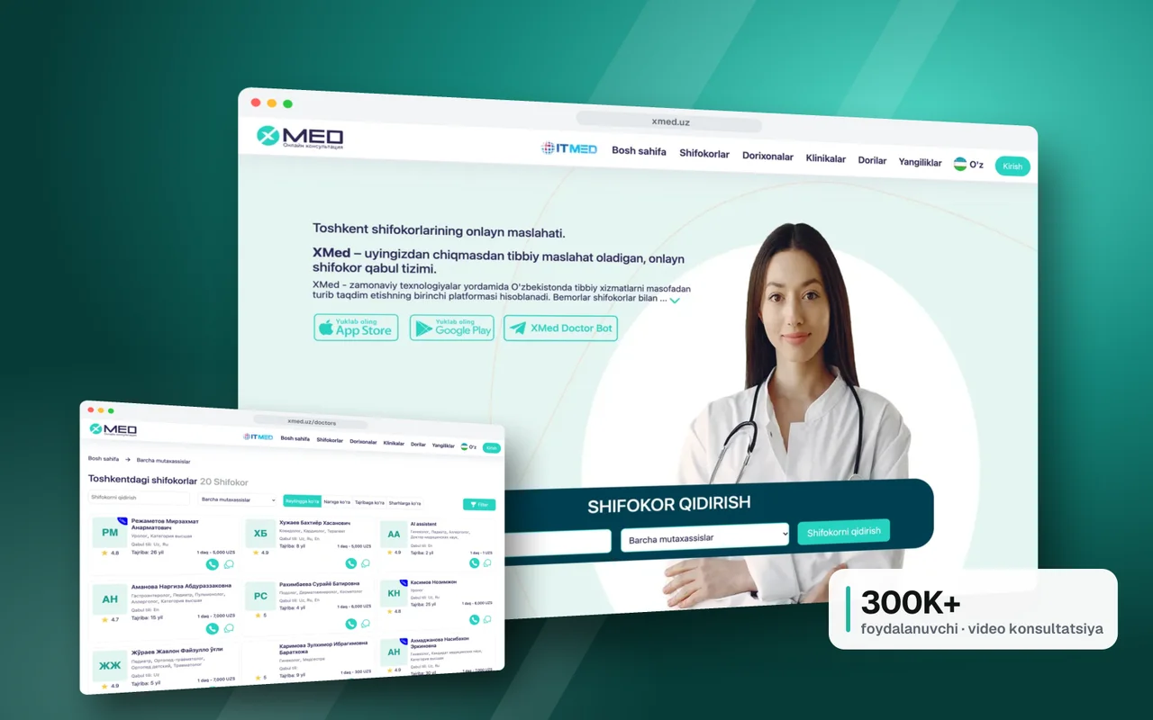 XMED: home page and doctor catalogue